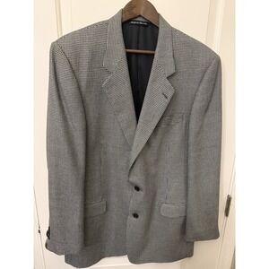 Loro Piana SAKS FIFTH AVENUE Blazer Mens Cashmere Houndstooth Coat Jacket 40R